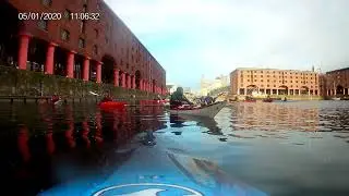 Liverpool Canoe Club 05012020 - Bob Rolling at Albert Dock