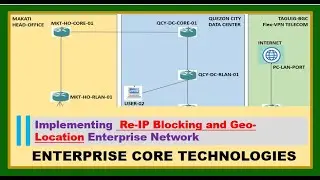 GNS3 012 | Implementing Re-IP blocking and Geo-Location | New IP Block and Hostname | ENCORE Lab