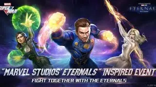 MARVEL Super War - Ikaris Marksman Gameplay Where New Skin For This Trio Eternal & Other Only Basic