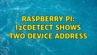 Raspberry Pi: i2cdetect shows two device address