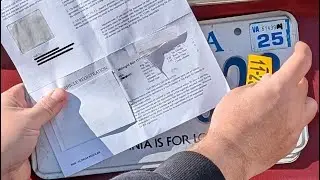 How to Apply Car DECAL Sticker to License Plate Tag (New State Vehicle Put On DMV Registration)