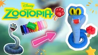🐍Gary la Serpiente (Zootopia) de fomi moldeable, F&aacute;cil y R&aacute;pido💥 👉 ✅️ 