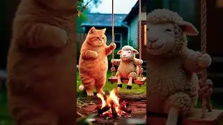 Cat cooking food. #shorts #ai #cat #sheep #goat