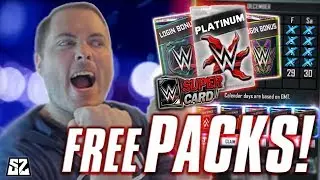 FREE PACKS OPENED! ANOTHER TITAN CARD IN A PLATINUM REWARD! | WWE SuperCard S4