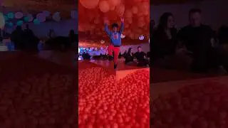 Jump in to the pool of balls 😍😱.  Balloon Museum London UK #shorts #fun