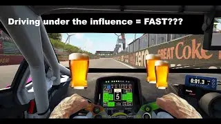 Does Simracing when drunk make you faster?