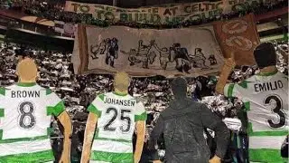 Green Brigade display Celtic vs Inter Milan