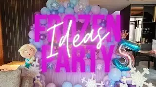 Ideas for Frozen Theme Balloon Decoration | Table Balloon Arch