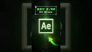 Day 2/90 &bull; CC Glass Effect in After Effects 🕹️