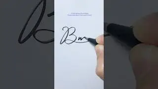 Signature Letter B #signature #cursivewriting #calligraphy #lettering #handwriting #shorts #b #abcd