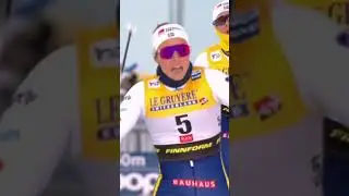 Line crossing moments are the best 😍 #fiscrosscountry #wintersport