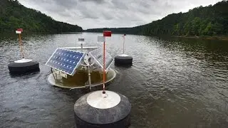 SolarBees deployed on Jordan Lake