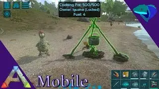 COOKING POT AND FARMING OVERVIEW! Ark: Mobile Beginner's Guide Episode 6