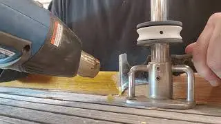 Removing years of varnish from toerail (1 of 8)