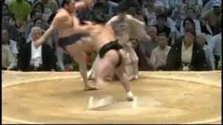 時天空vs日馬富士 けたぐり大失敗 2013/7/11