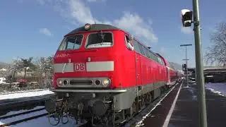 (HD) DB 218 430 & 218 496 work between Aschaffenburg & Milternberg - 5/2/18