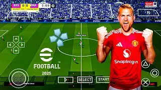 PES 2025 PPSSPP NEW TRANSFERS ENGLISH & ARABIC COMMENTATOR 💯💯💯💯
