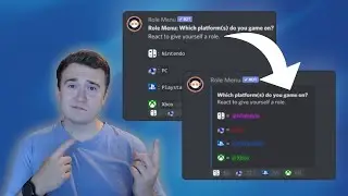 How To Make An Embedded Role React Menu On Discord 2020