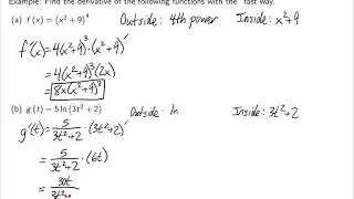 Business Calculus - Chain Rule