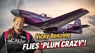 Vicky Benzing Flies the Iconic &ldquo;Plum Crazy&rdquo; P-51 Mustang at Reno!
