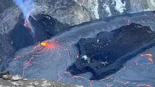 Hawaii Kilauea Volcano Halemaumau Lava Lake is Getting Deeper 🌋- 1/2/2021
