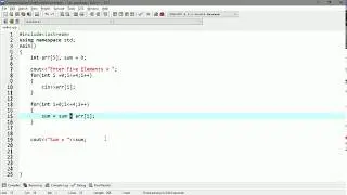 Lecture #4 Sum of Array Elements  | C++ Programming Tutorials in Urdu