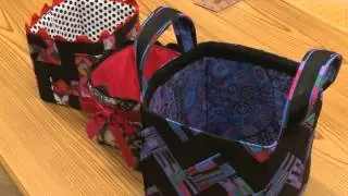 Sew a Cute Chevron Fabric Basket