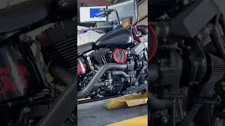 275 HP Turbocharged Harley warming up! #turbo #boost #harleydavidson #motorcycle #horsepower #dyno