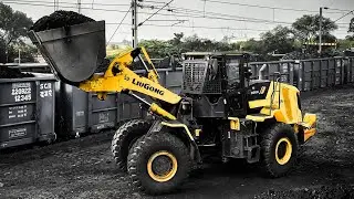 Liugong Wheelloader 856H | Wagon Loading | Coal loading