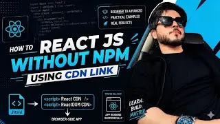 React tutorial in hindi #2 React js without NPM | React CDN