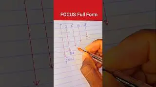 FOCUS Full Form #educational #tutorpresh