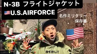 🇺🇸【名作N-3Bフライトジャケット】完成された防寒着　おすすめ度💯
