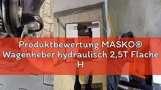 Produktbewertung MASKO&reg; Wagenheber hydraulisch 2,5T Flache Hubh&ouml;he 85-360mm 3X Gummiauflage KFZ Rang