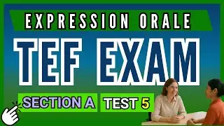 TEF Exam   Section A Expression Orale test 5 Roboclean #TEF #tefcanada