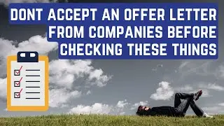 OFFER LETTER - CHECK POINTS | MUST CHECK | MECHALEX