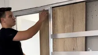 Sistem compact fără toc și usa filomuro intr un apartament de doua camere