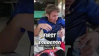 Coffee Hater's First Espresso Experience - Nearly Threw Up! 🤮