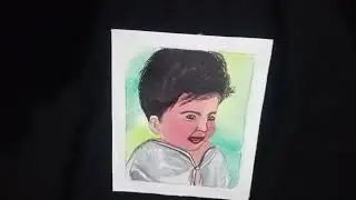 my first canvas painting |  poster colours  #canvaspainting #portraitdrawing #drawing #painting