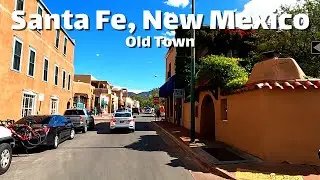 Driving Around Old Town in Santa Fe, New Mexico
