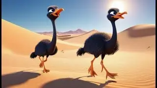 Oops! Baby Ostrich Hid Its Head | English Nursery Rhyme | Kids Songs | Baby Music