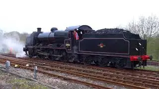 SR U Class 31806 2-6-0 Mogul Arrives & Departs Yeovil Junction Friday 13th April 2018