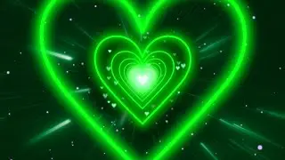 Green Heart Background 💚 Love Hearts Background Video Effects  💚 Motion Graphics Hearts Background