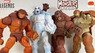 FOLKLORE MONSTERS! Sasquatch Wendigo Ursa Major Armadillo Marvel Legends Action Figure Review BAF