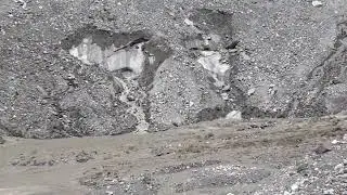 Glacier outburst flood from Lhotse glacier, Nepal, June 2016