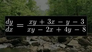 Solving an ODE Using Separation of Variables (Example with Long Division)