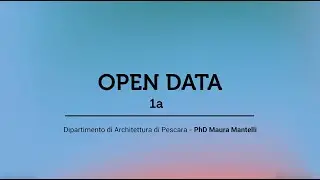 Tools 1a - OPEN DATA