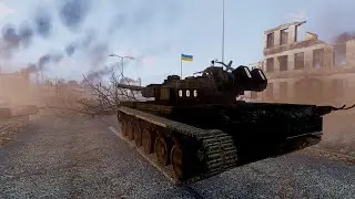 Ukrainian Troops Retaliate! Destroyed Russian T-90M Tank - Arma3