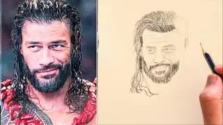 WWE How to draw Roman Reigns Tribal chief easy | Drawing roman reigns #romanreigns 