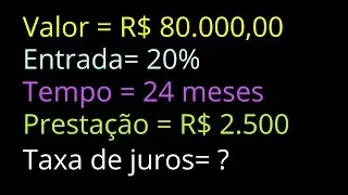 Como Calcular a Taxa de Juros de Financiamento de Veículo - exemplo prático