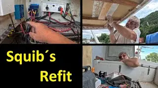 Squib&acute;s Refit - Lackieren - Kederschiene - Batteriebank abbauen - Nachbarwrack /88